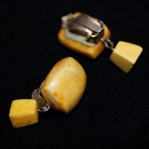 Vintage amber clips